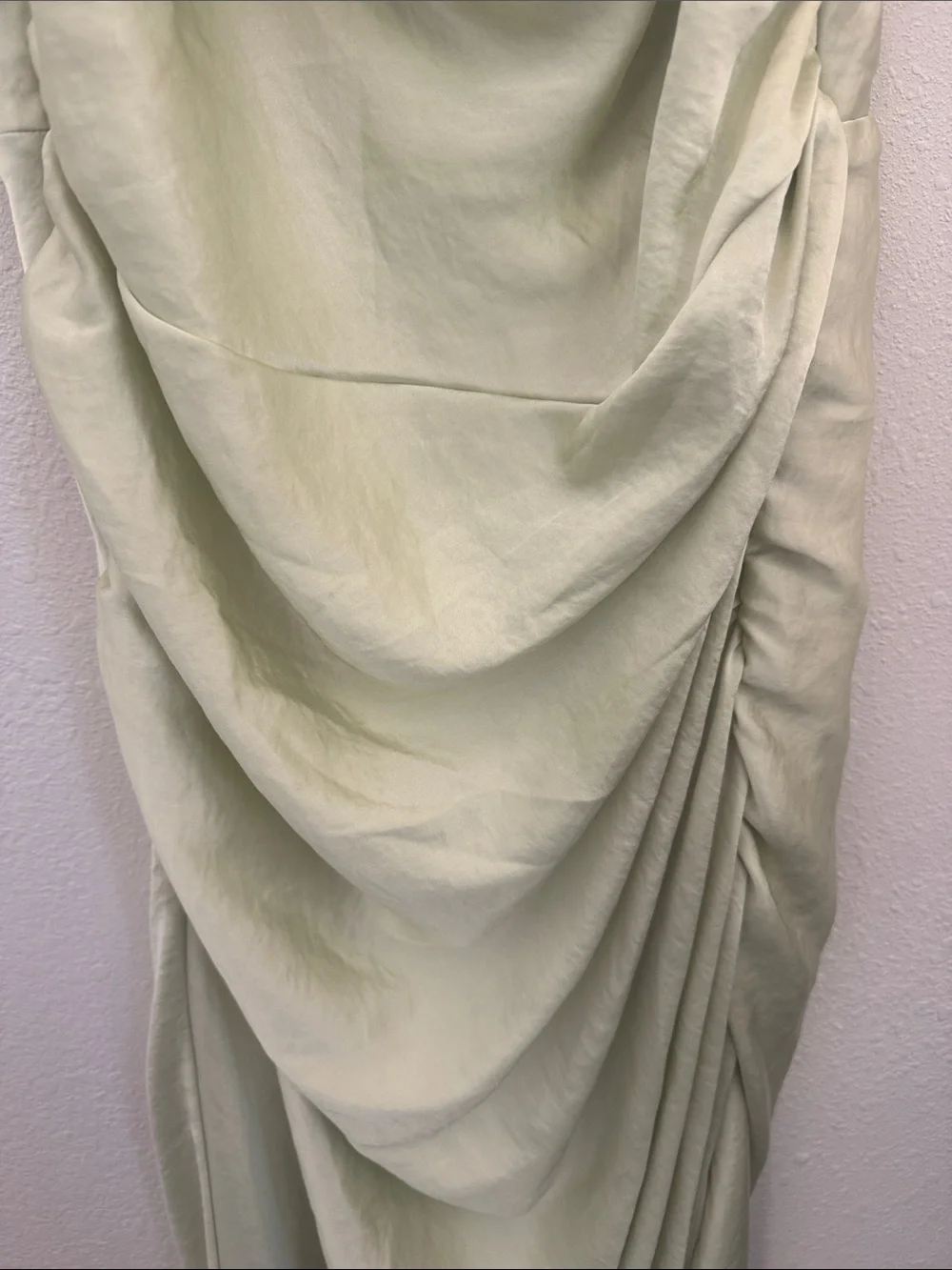 Abercrombie & Fitch Draped Cowl Maxi Dress in Mint (medium petite)